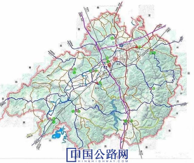 宣城至泾县高速公路一期工程路线起于宣广高速绿锦服务区东侧约2
